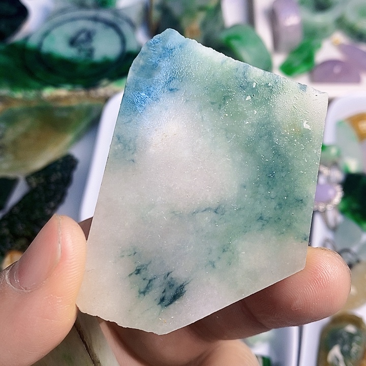 翡翠散珠天然翡翠A货挂件