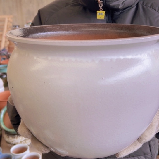 紫砂花盆高24口30—————