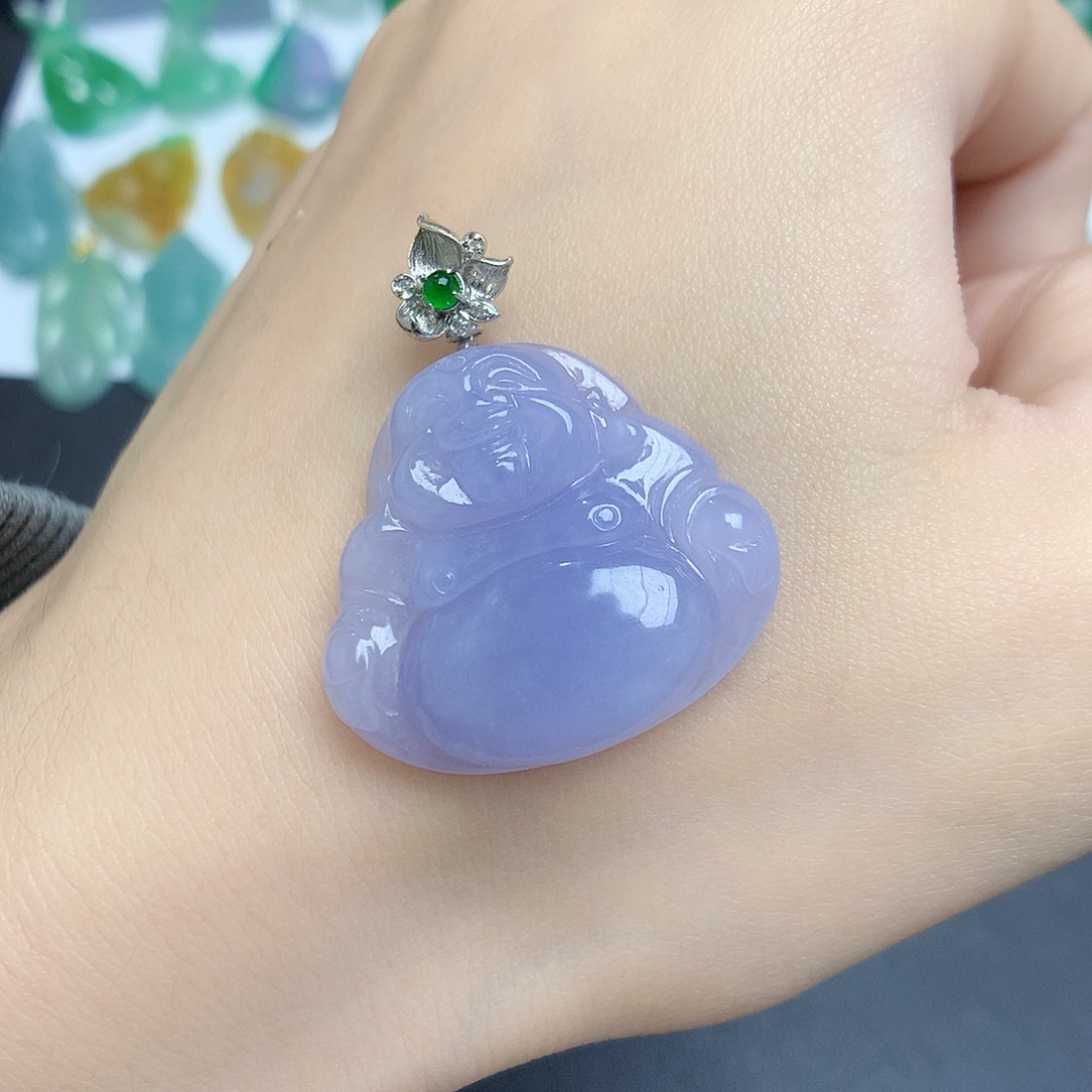 翡翠颈饰18K金镶嵌88888888888888