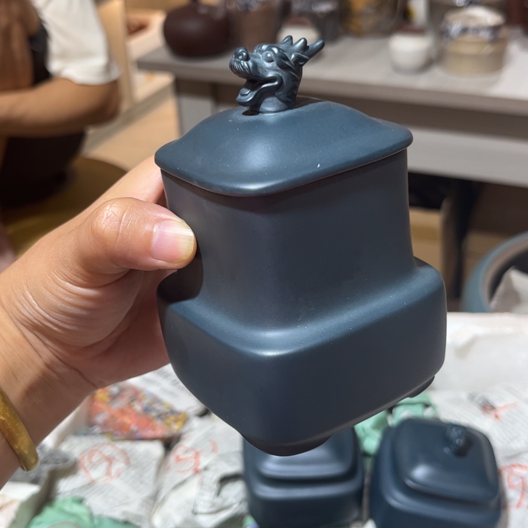 紫砂茶叶罐生肖龙