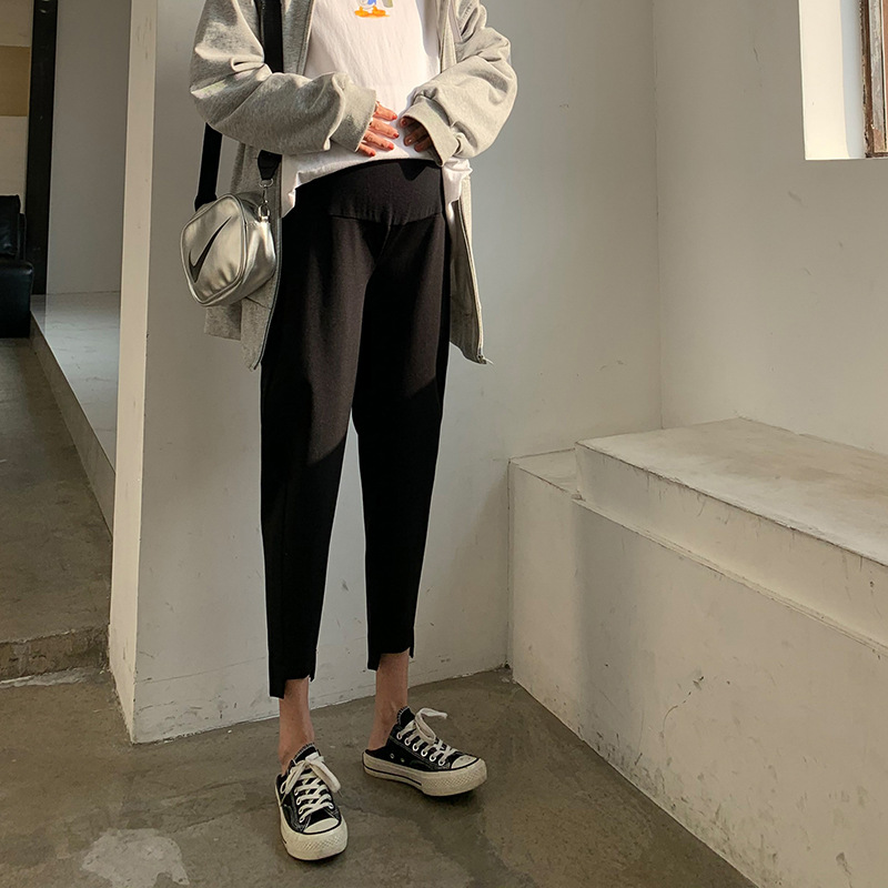 08008C  春秋   孕妇显瘦哈伦裤  九分休闲裤小脚裤