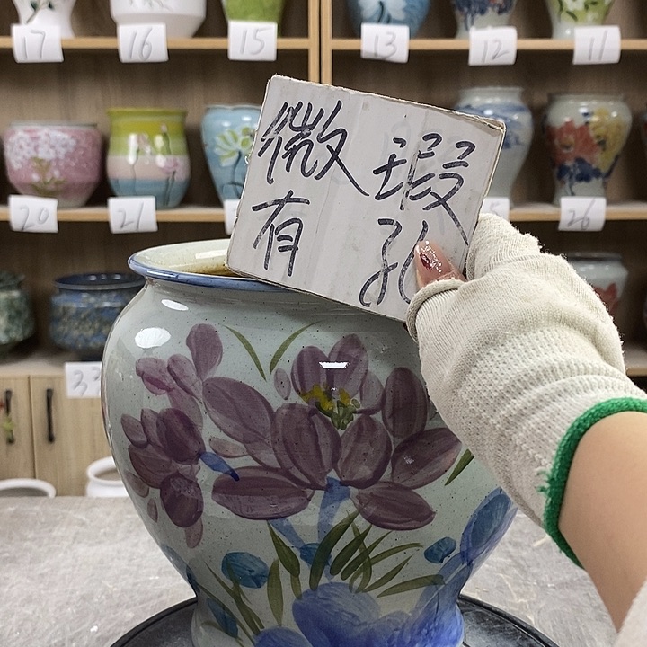 缸3xc景德镇陶瓷花盆