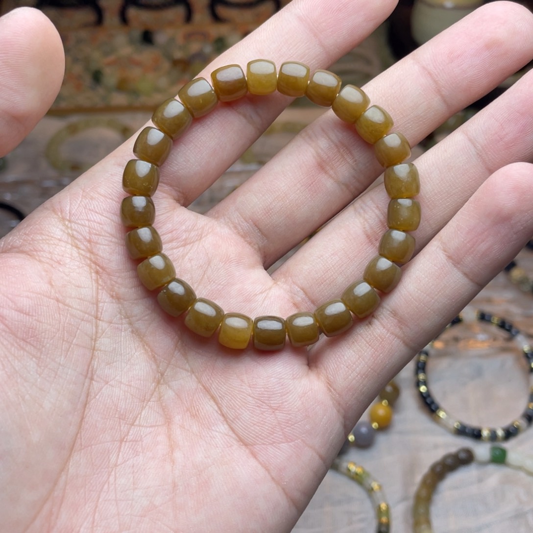 和田玉未镶嵌手链