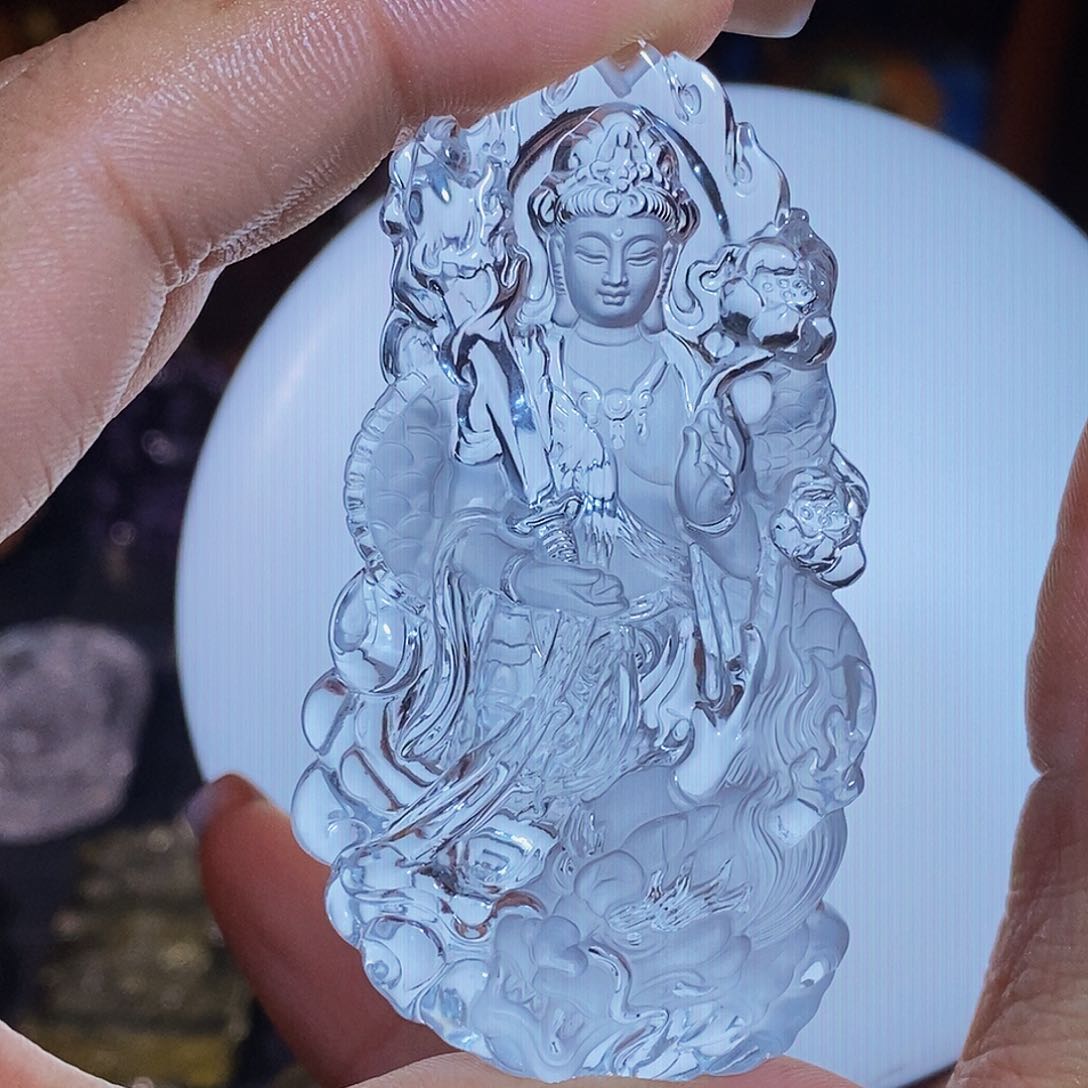 颈饰未镶嵌水晶小***吉吊坠