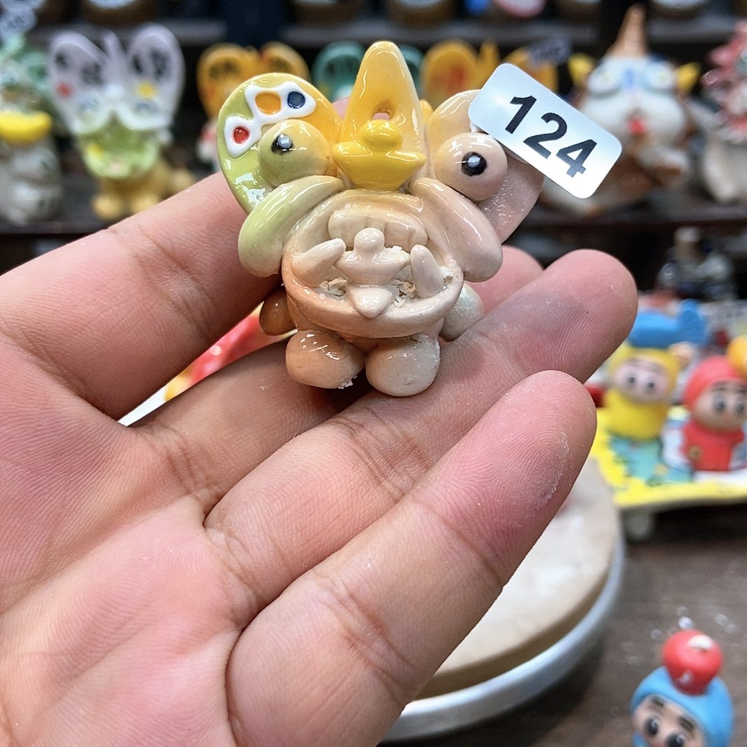 摆件直播间手工抽象陶瓷摆件微瑕124