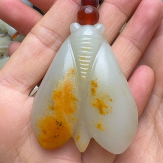 和田玉挂件未镶嵌苏*