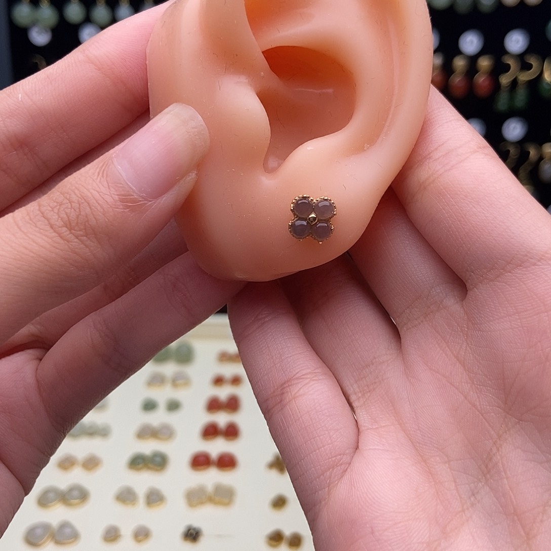 和田玉银S925镀金镶嵌手链