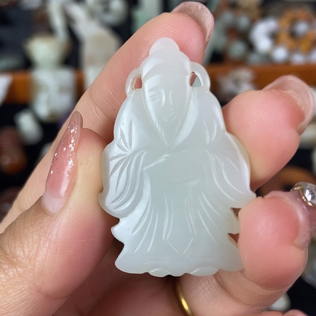 和田玉未镶嵌挂件