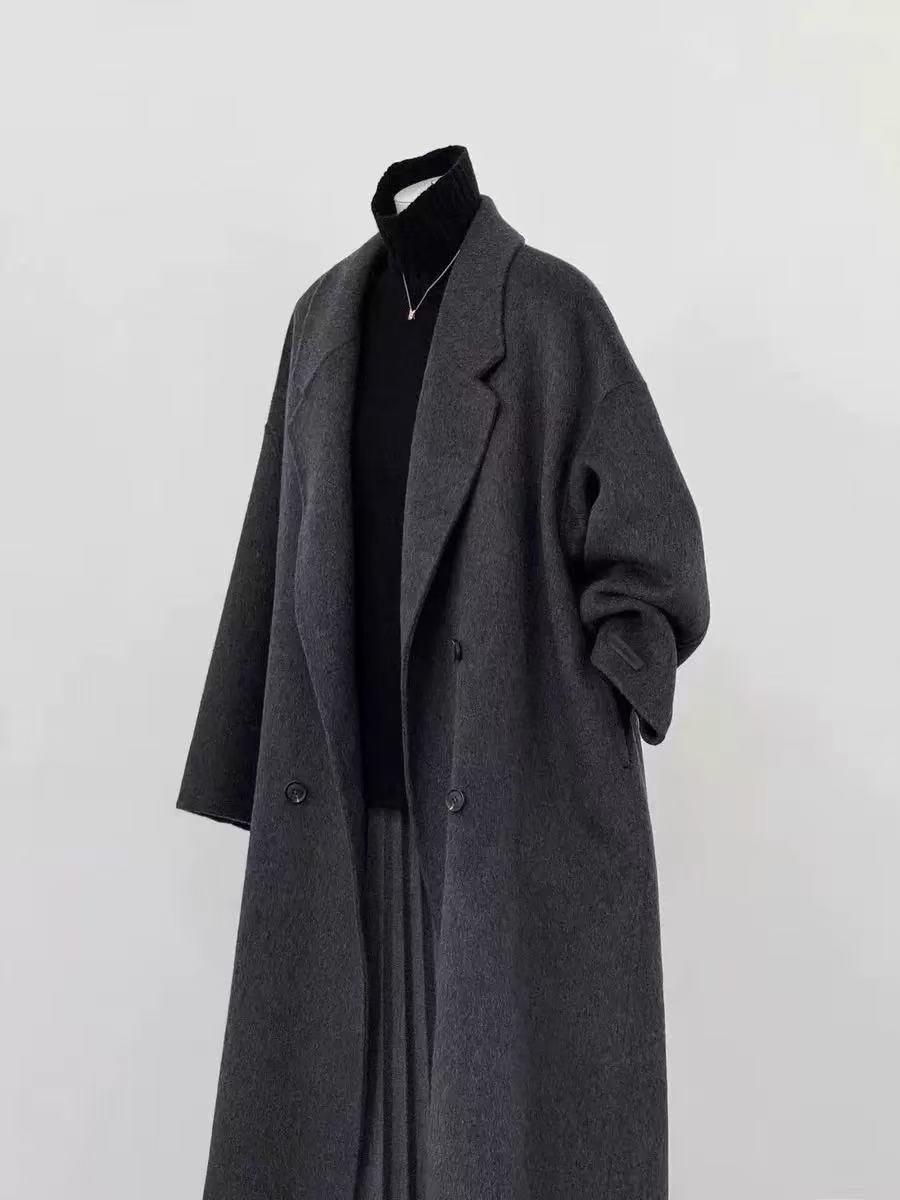 【101-200】25秋冬新款外套女简约轻奢羊毛长款大衣通勤