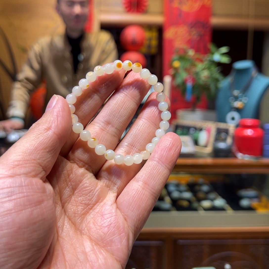 和田玉手链未镶嵌6