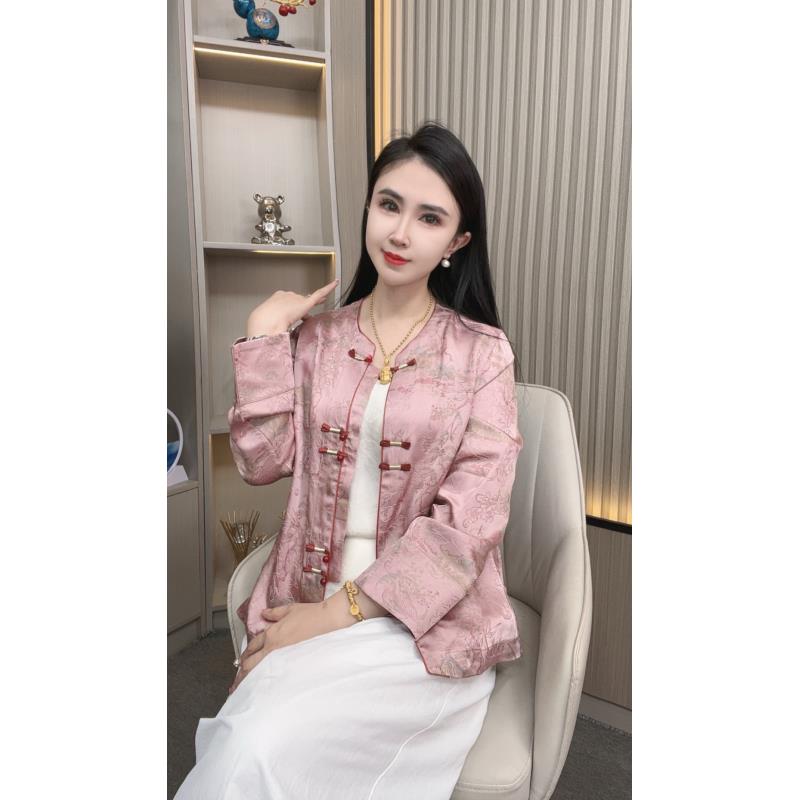 【山海】2025年夏季新款国风高端新中式气质复古外套减龄显瘦