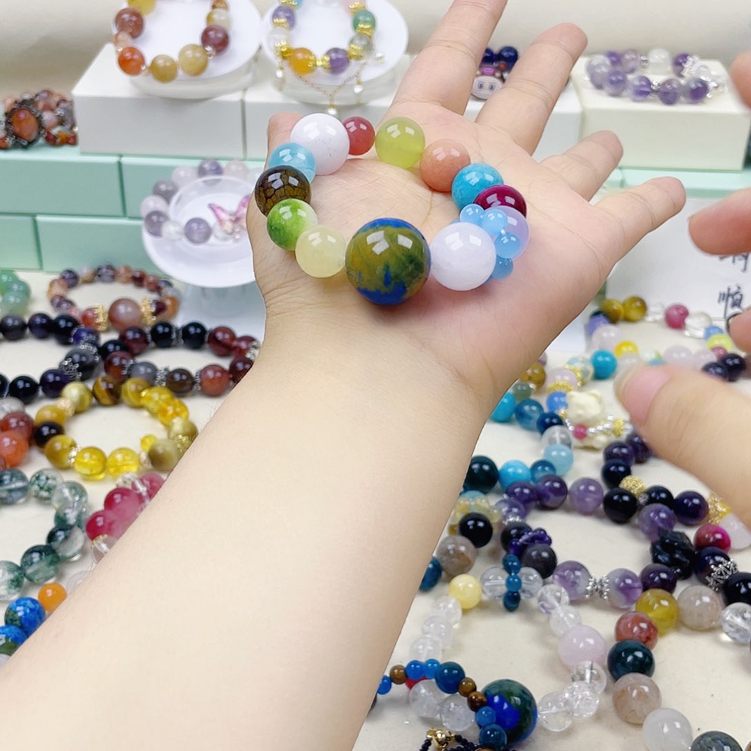 水晶手链银S925镶嵌