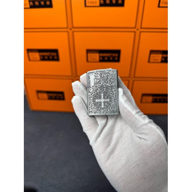 ZORRO佐罗爆款爆款古银五面精雕康斯坦丁煤油打火机（需自备油）