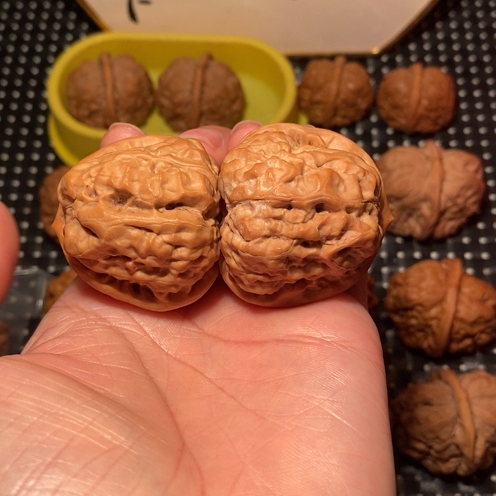 阿***3文玩核桃把件四开背八腿