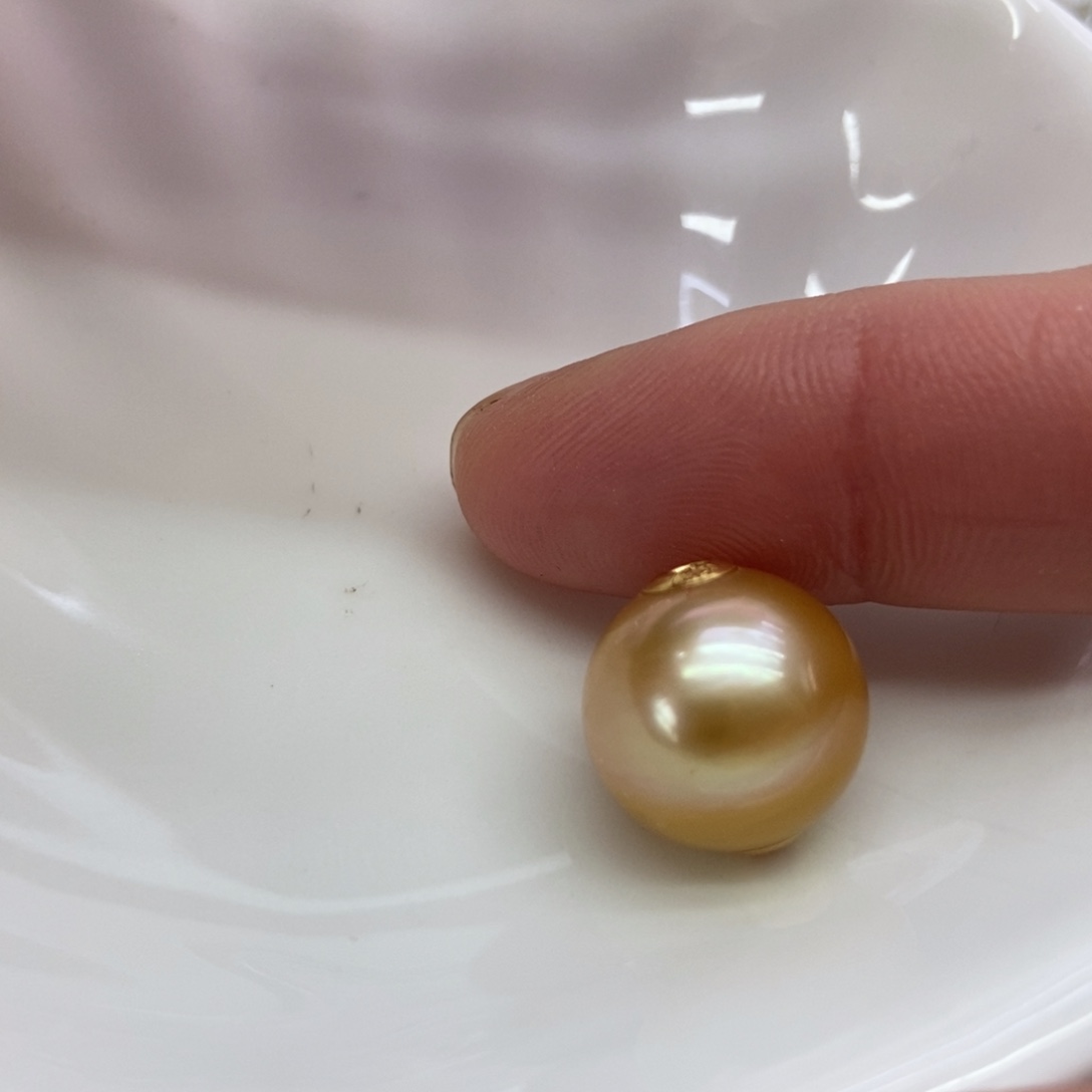 海水珍珠吊坠(不含链)18K金镶嵌