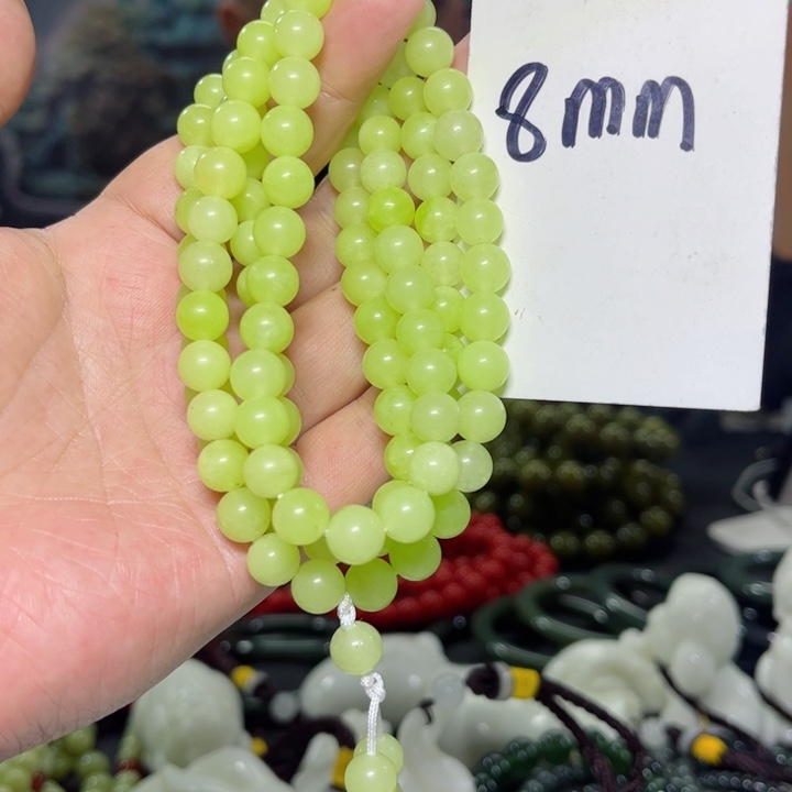 蛇纹石玉颈饰多样性发货未镶嵌