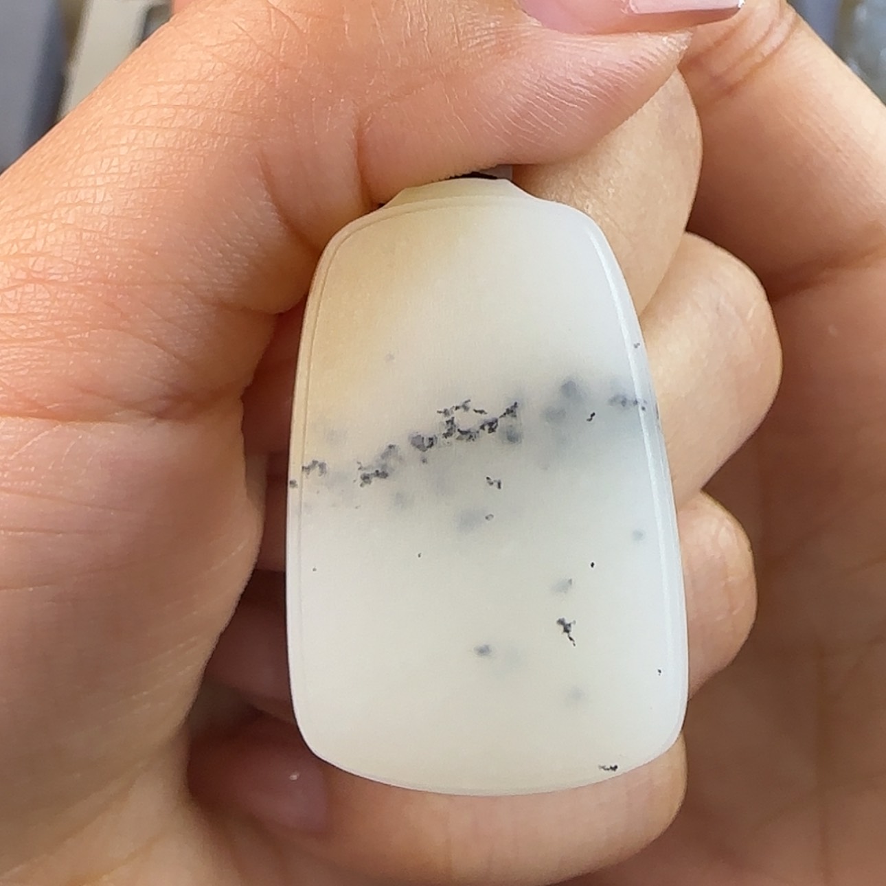 【闪购商品】定制和田玉天****?青花籽料平安无事牌