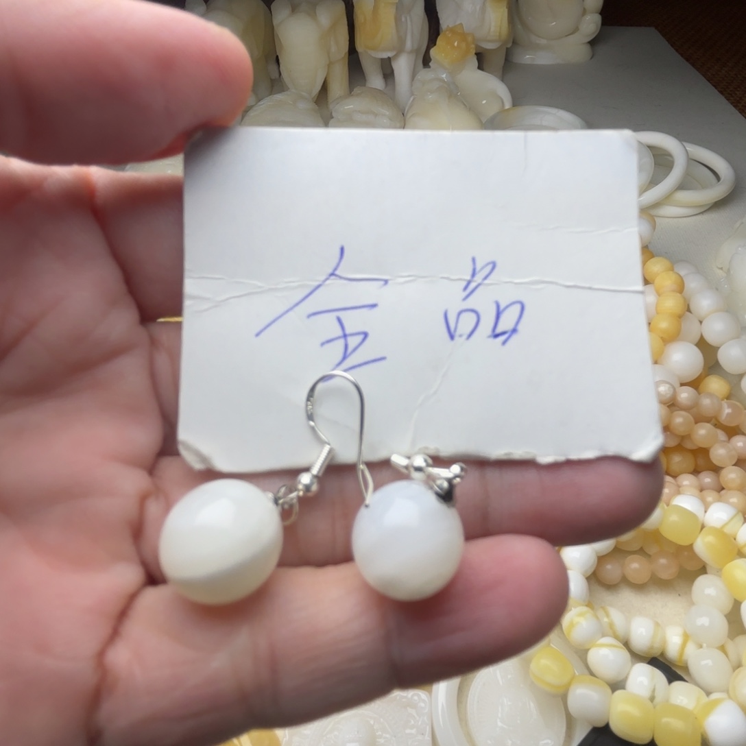 非金属贝壳全品耳环