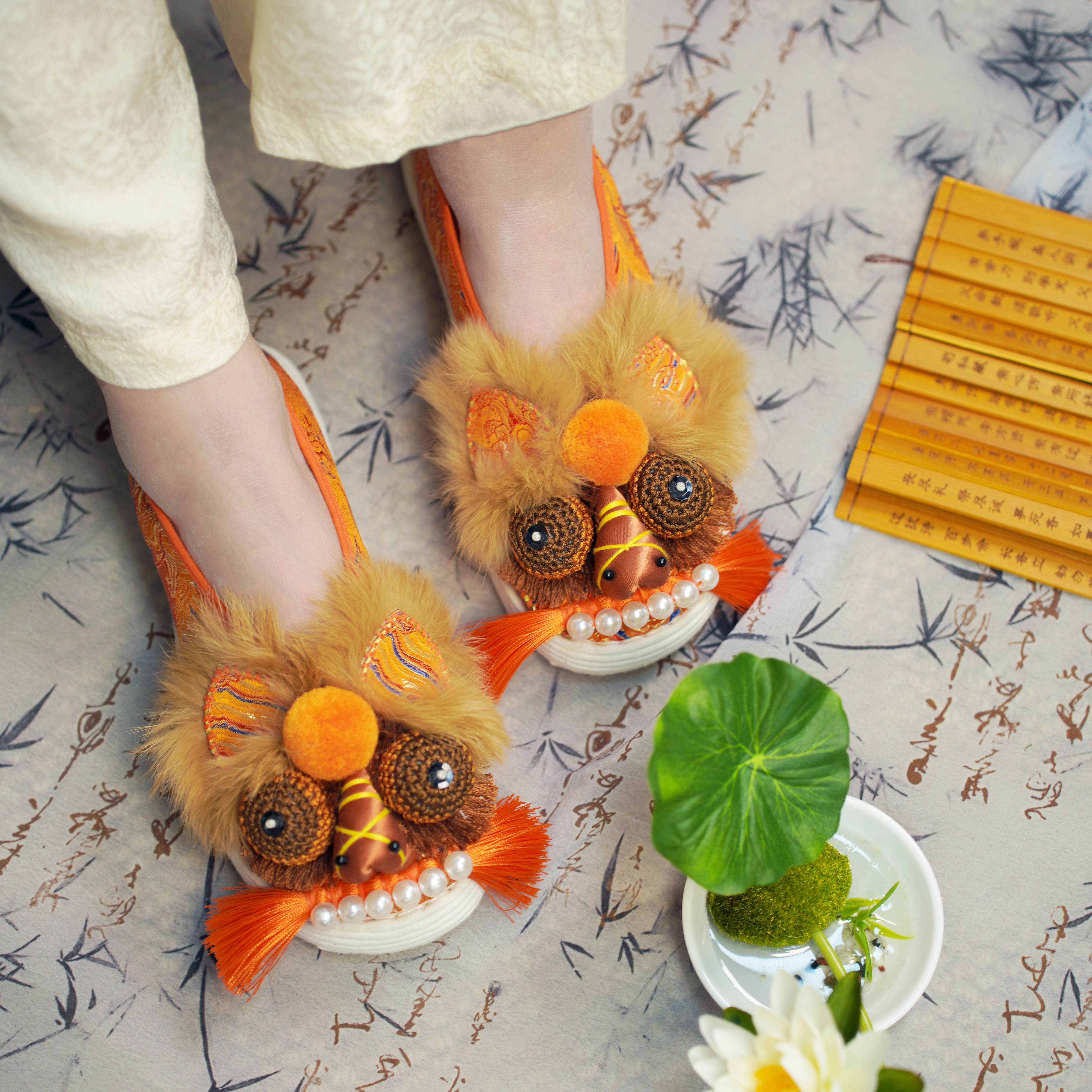 今惜古纯手工千层底非遗汉服鞋布鞋民族风虎头鞋搭国风服的鞋子