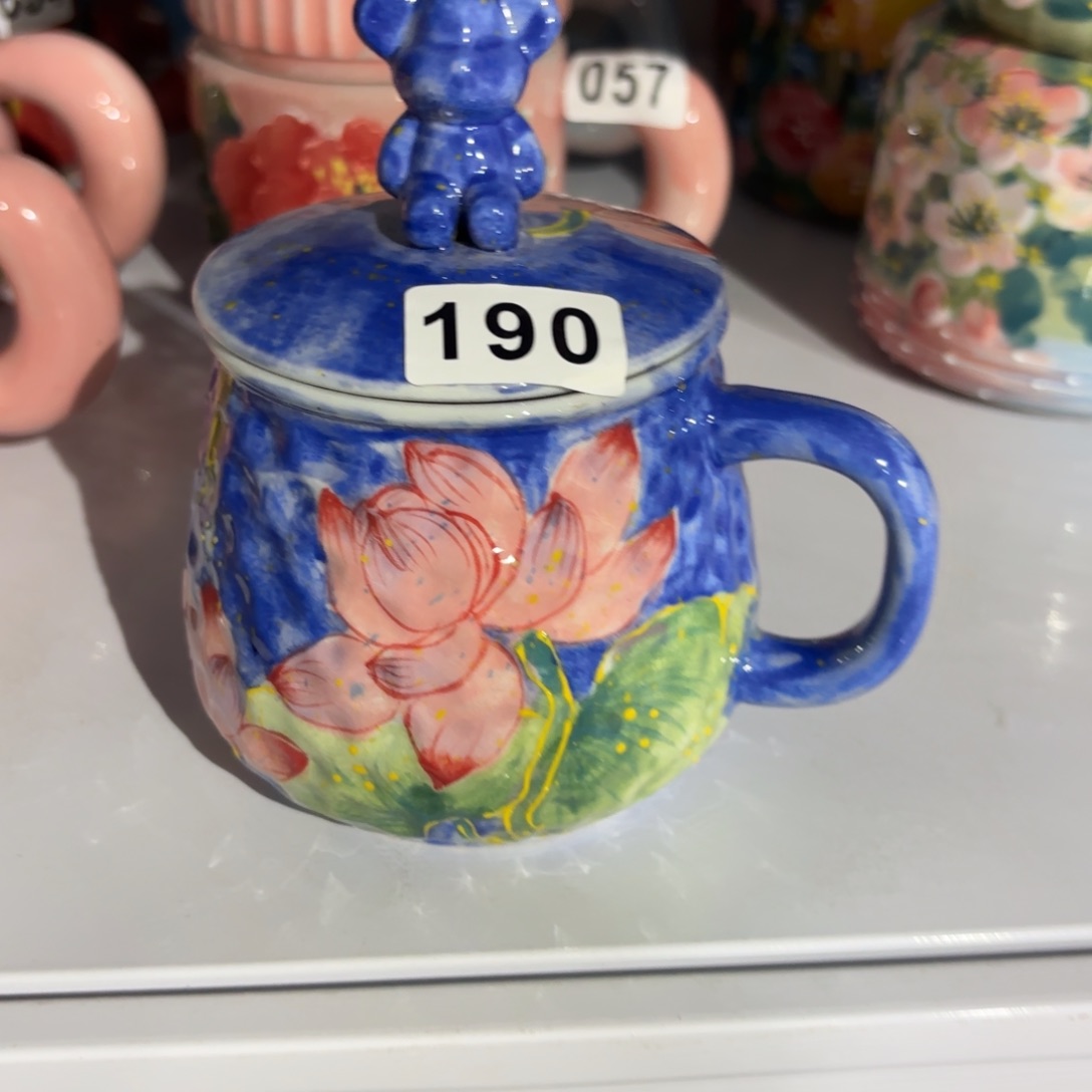 瓷片景德镇手绘高温釉下彩陶瓷茶具