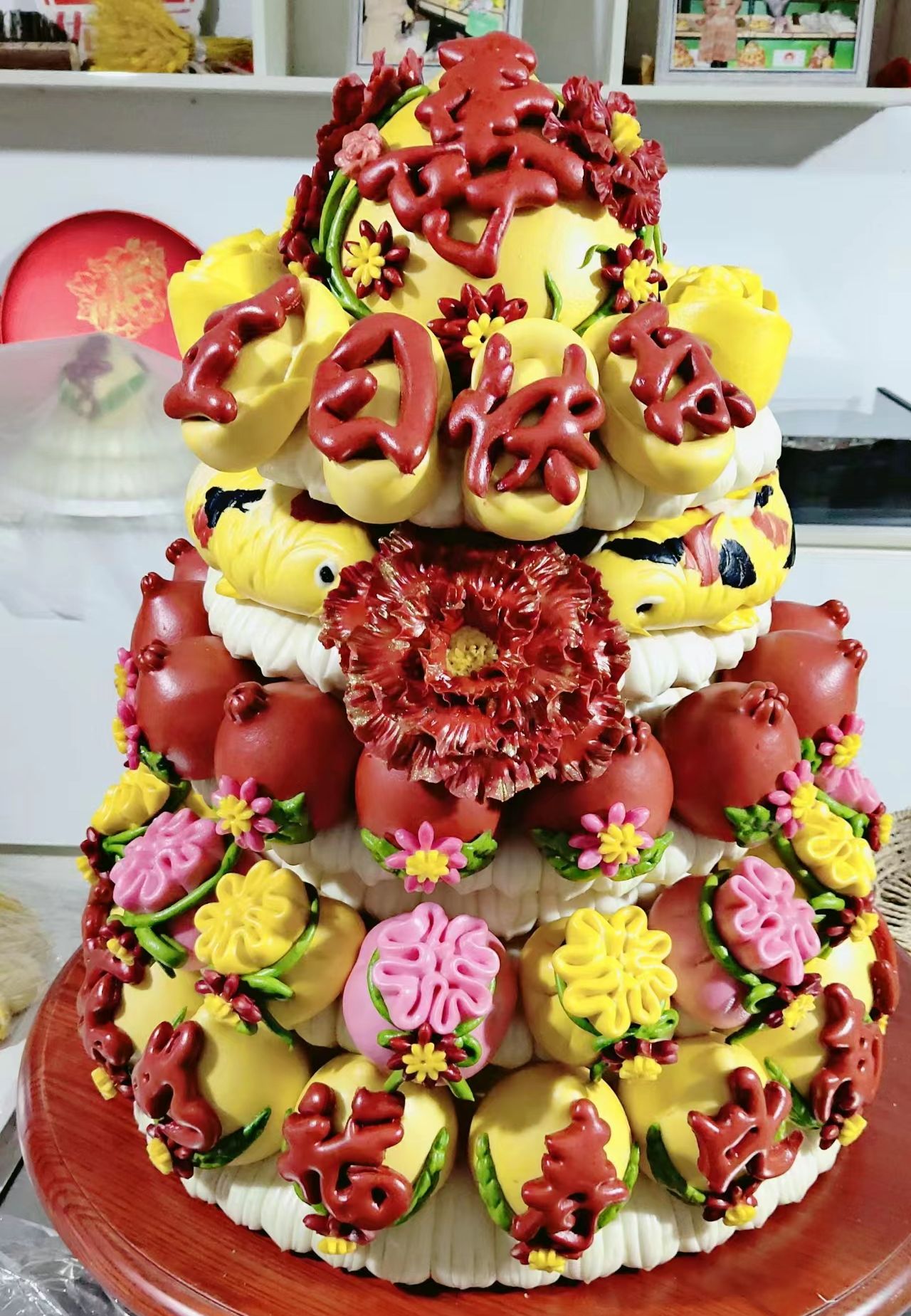 【大寿字】生日快乐花糕（下单前请提前一天预定）早餐蛋糕整箱