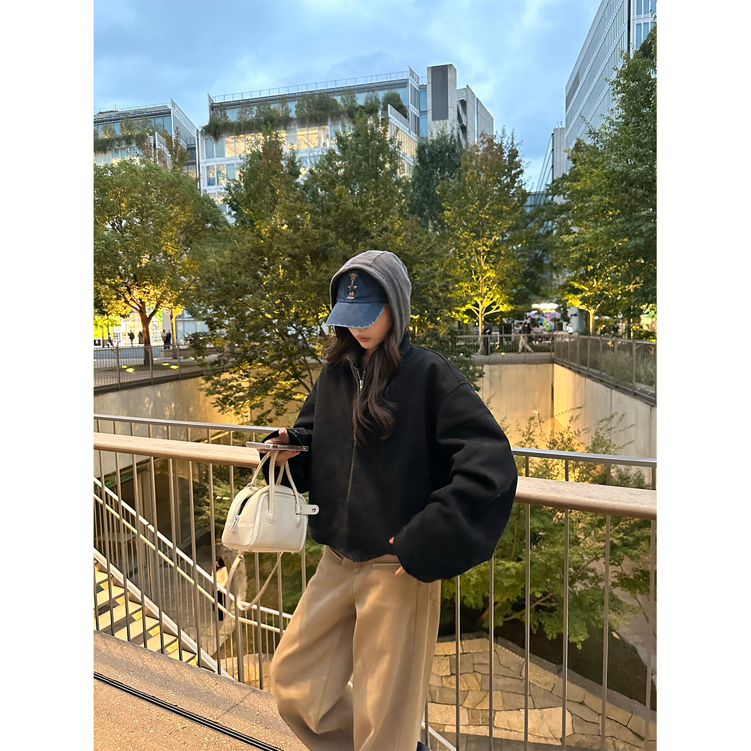 DYANGJUN【伦敦回忆录】冬季新款立领休闲插兜棉服外套夹克