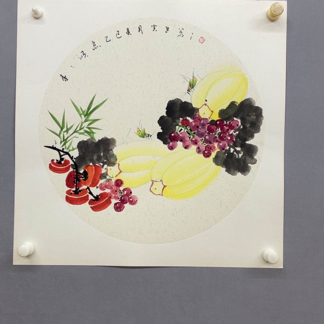 国画艺术家真人手绘