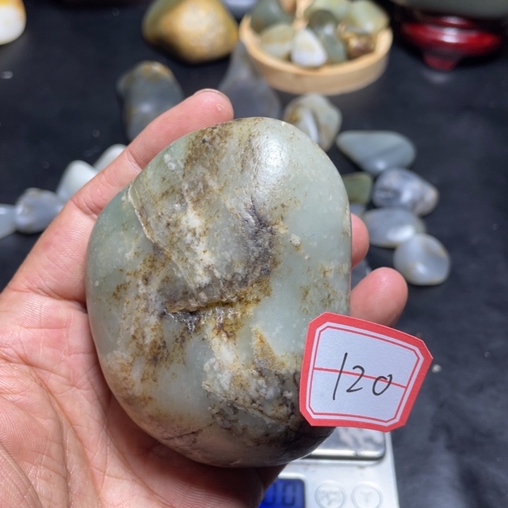 和田玉未镶嵌颈饰120