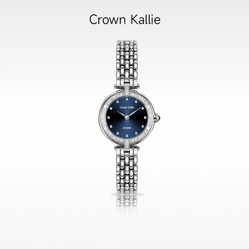 Crown kallie【浪漫蓝星】深海蓝系列周年限定全自动女士腕表ck8109