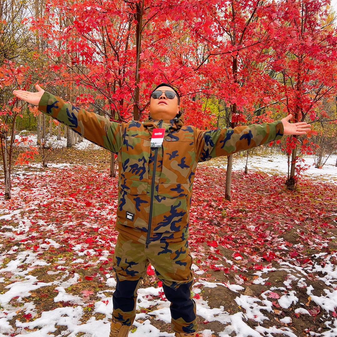 冬季石墨烯热反射保暖加厚登山防寒服