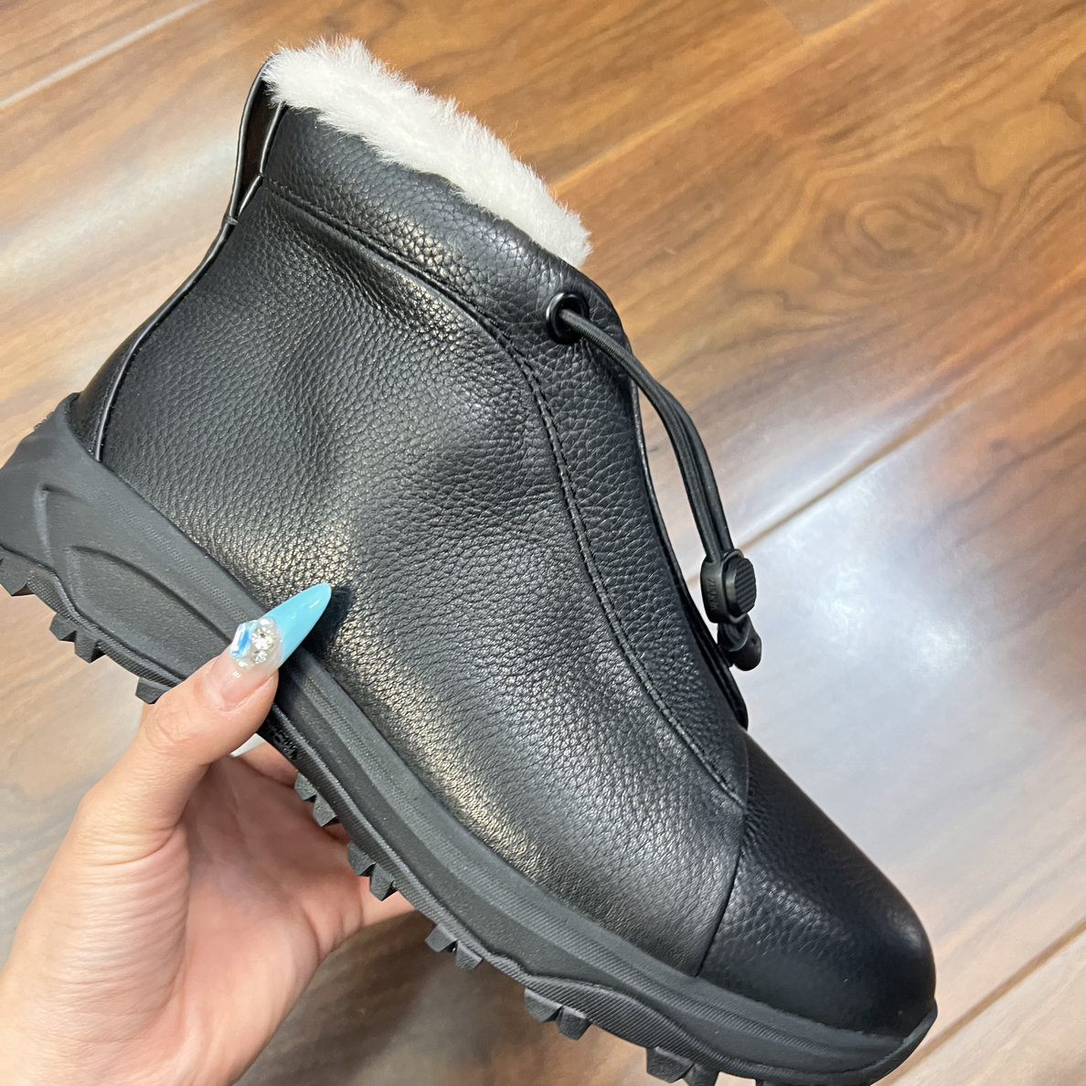 杰 新款男士高帮休闲运动鞋