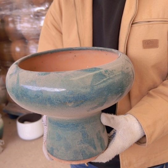 紫砂花盆高22口21————-