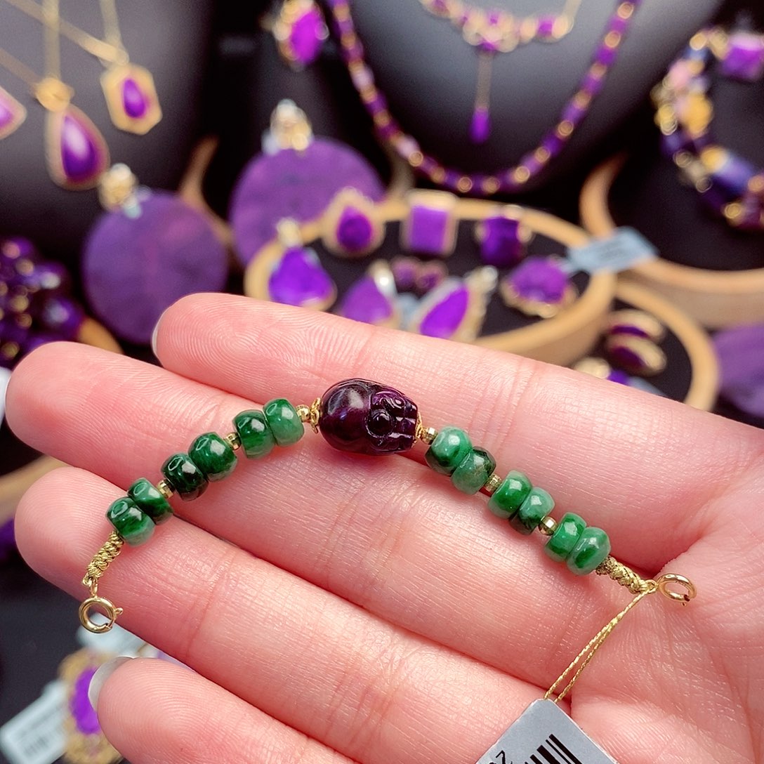 苏纪石（舒俱来）延长链18K金镶嵌