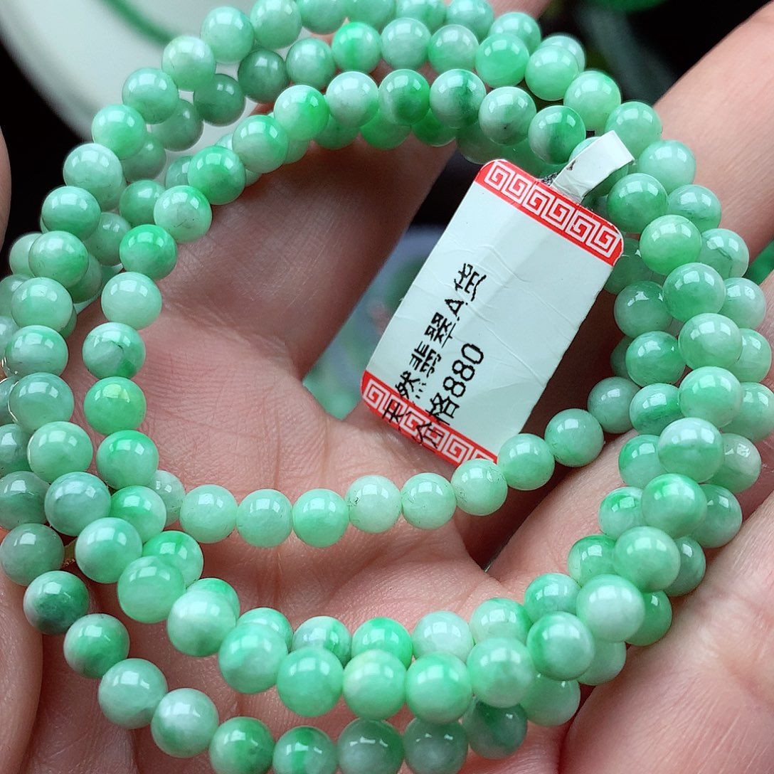 翡翠未镶嵌毛衣链