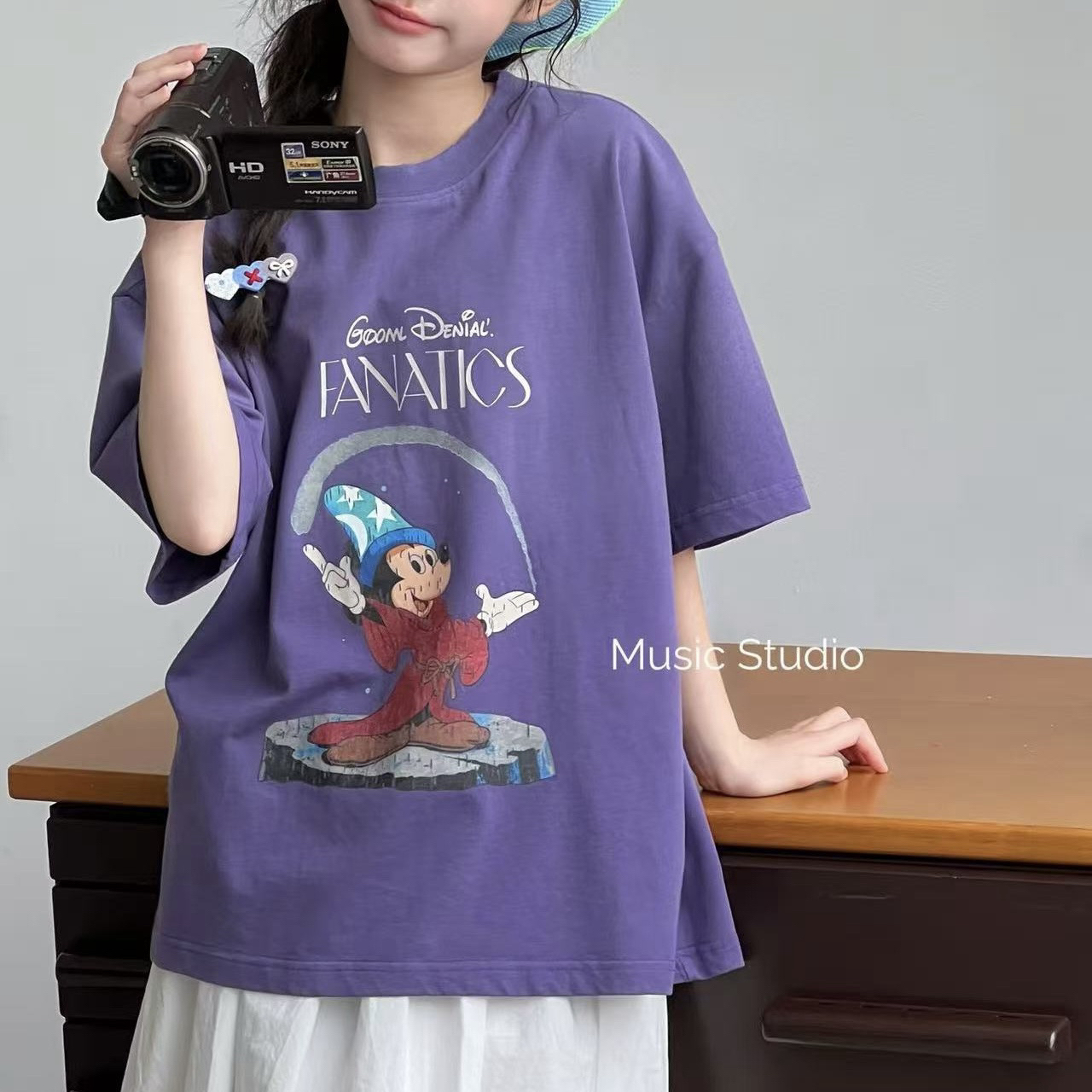 1610儿童米奇印花短袖