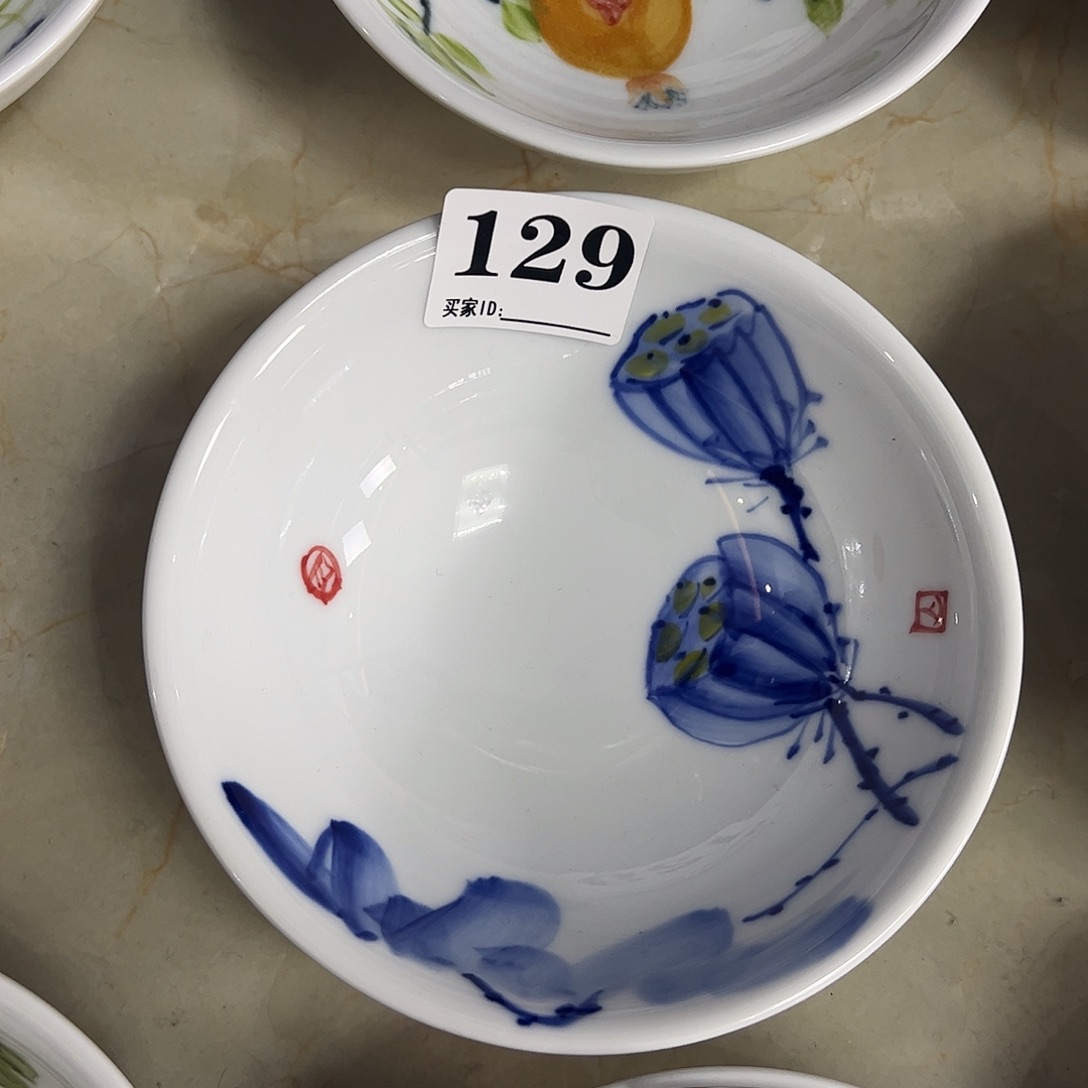瓷片景德镇陶瓷手工手绘制作