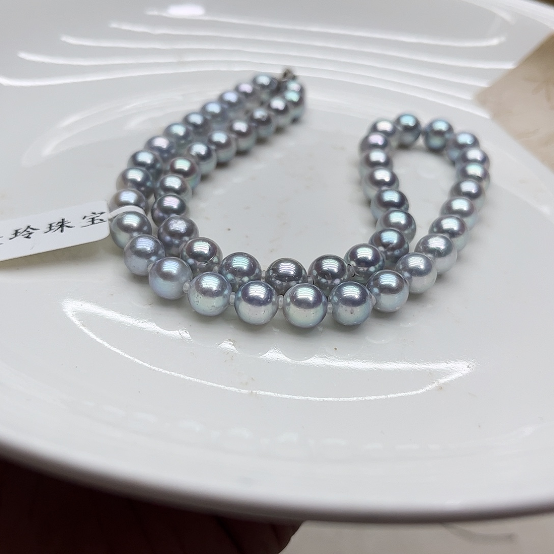 海水珍珠颈饰银S925镶嵌