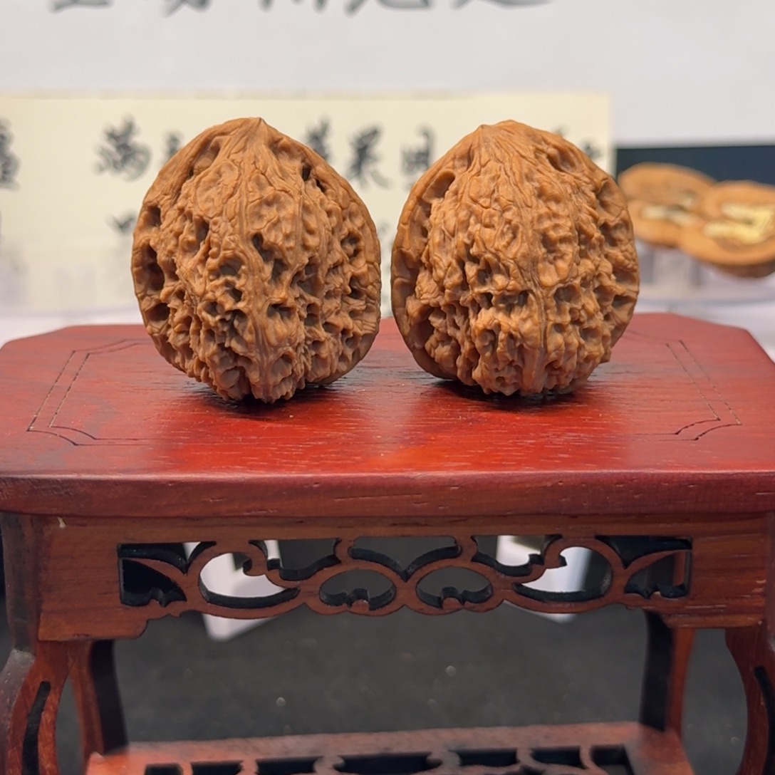 把件文玩核桃26号南疆边38高41肚38全品无药无修原生态