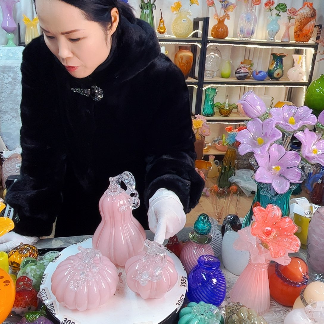 3南瓜家悦美居琉璃摆件