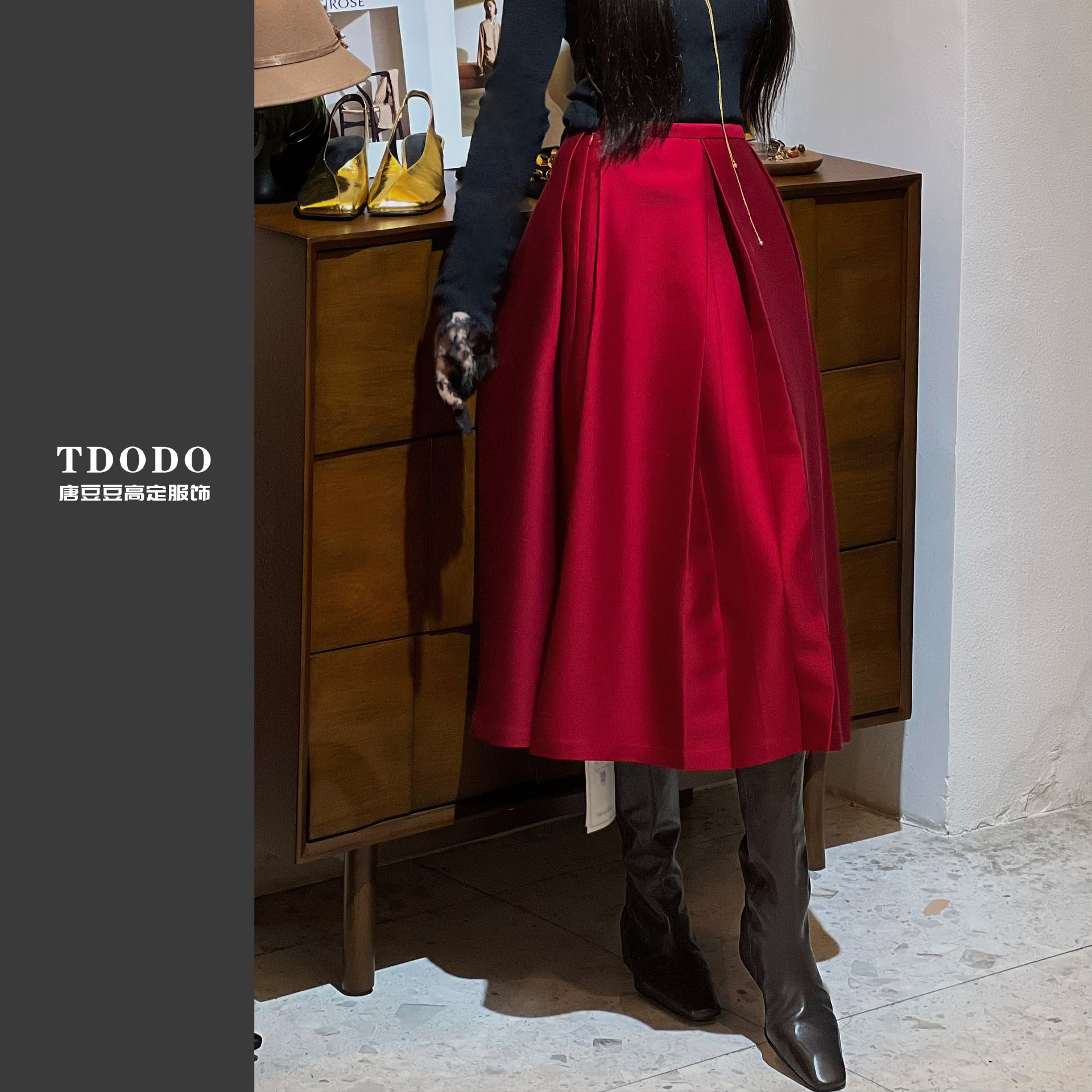 【TDWG精选】高定A字显瘦半裙轻奢伞裙半身裙