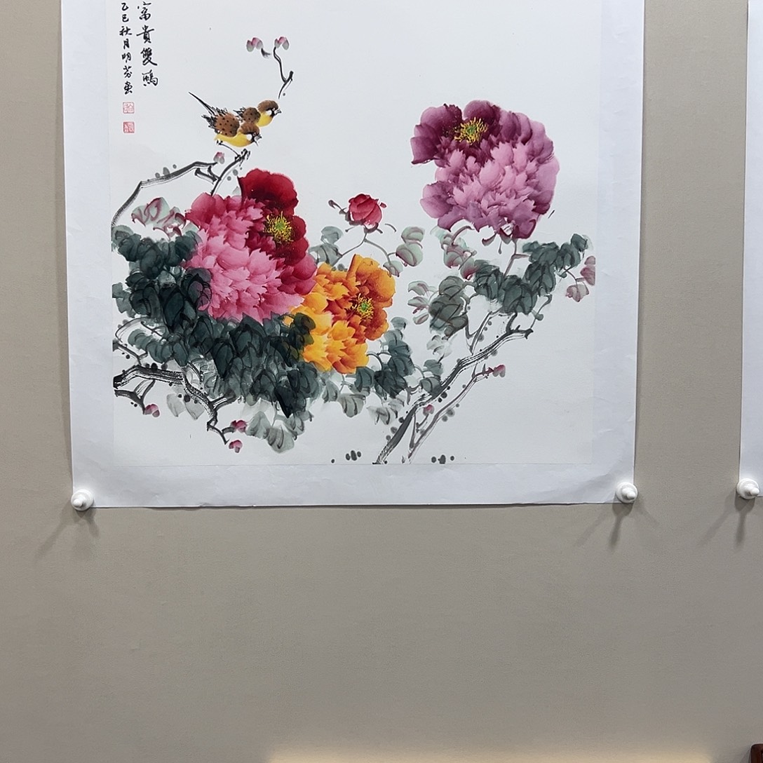 国画向明芬精品纯手绘4平尺
