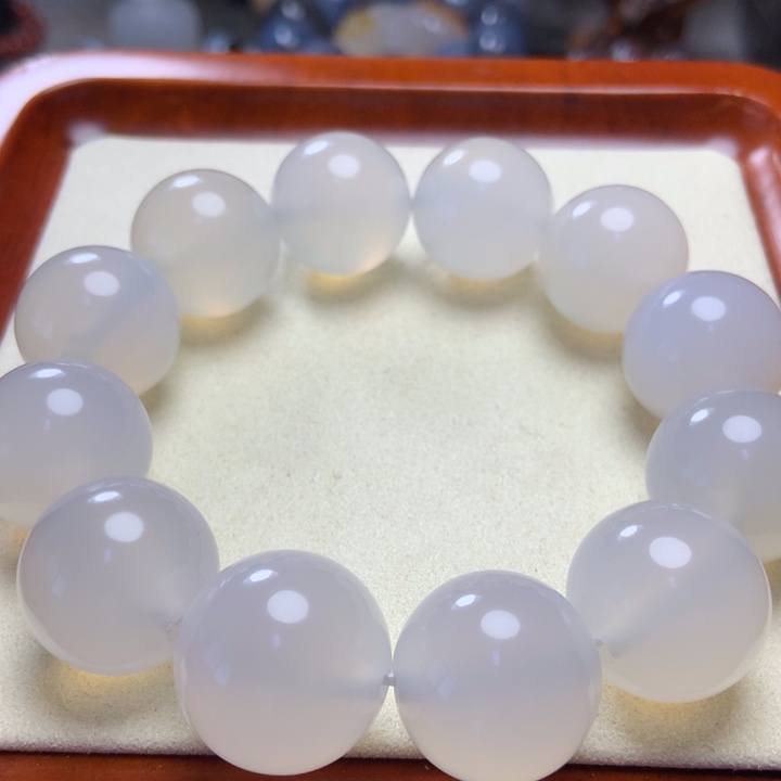 玛瑙/玉髓手串未镶嵌荔枝冻