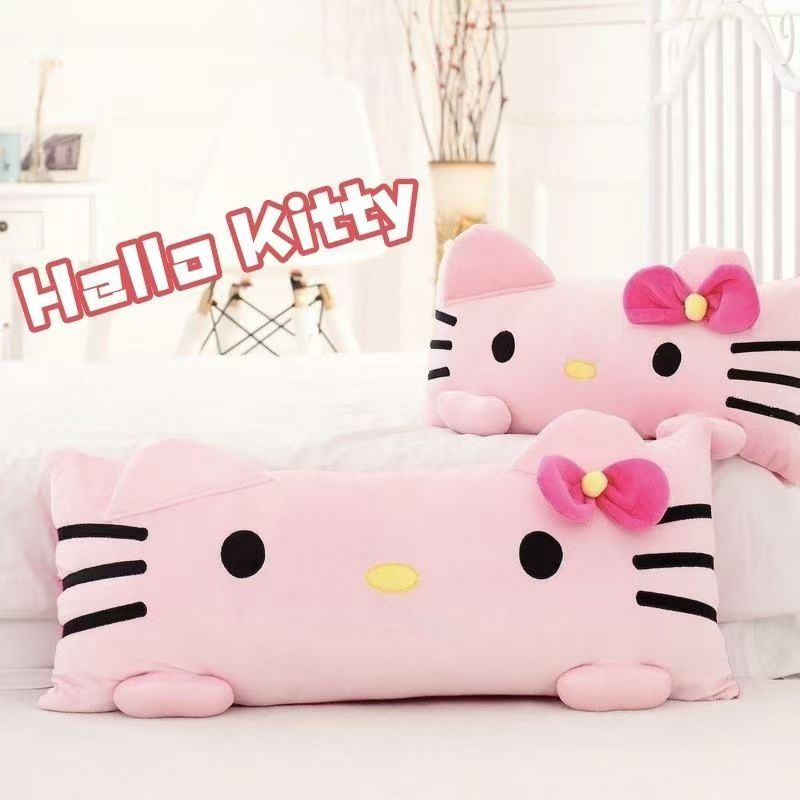 50cm可爱卡通龙猫Kitty猫咪枕头单人双人靠垫午休枕可拆洗