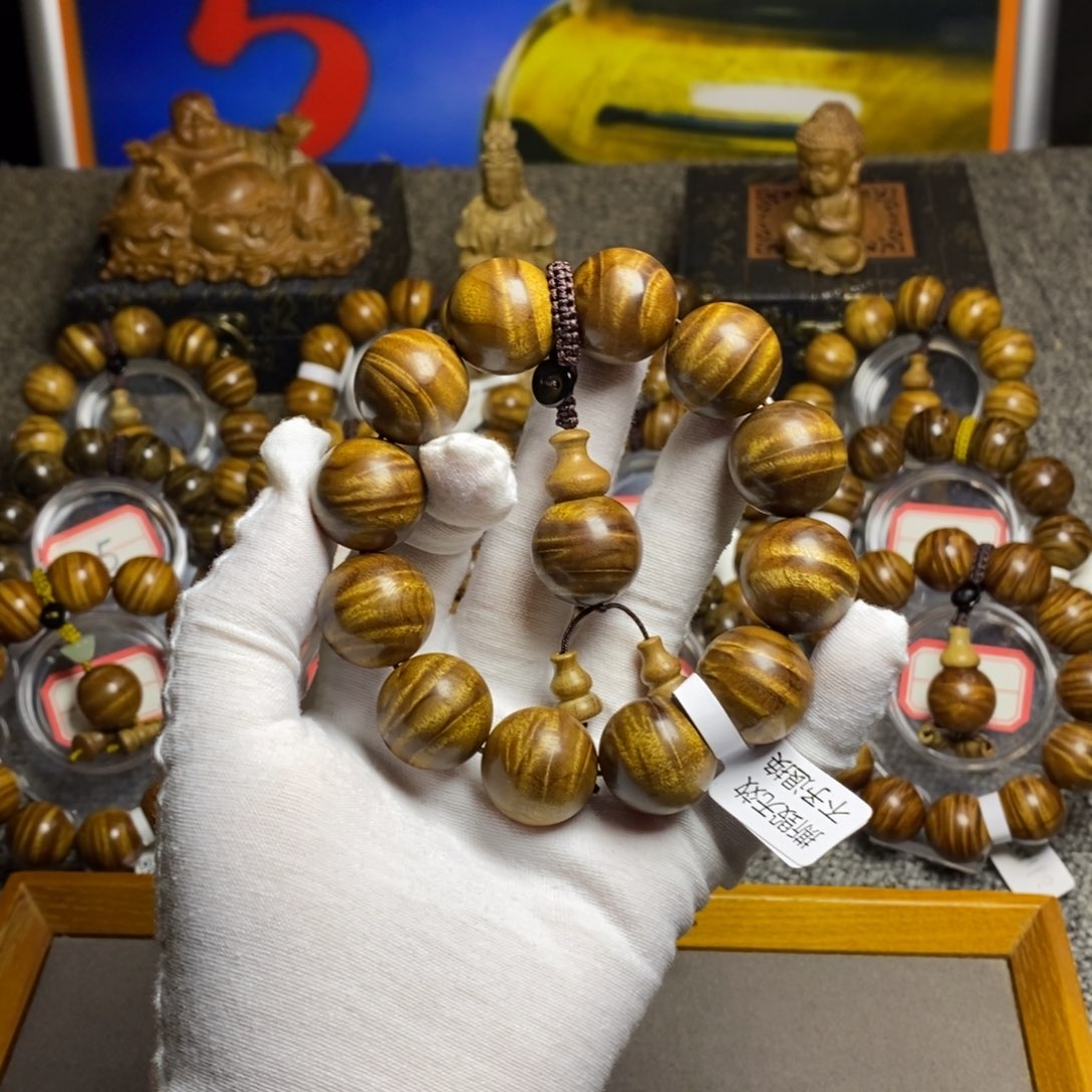 手串/手链楠木（金丝楠）枯木老料水波2.0