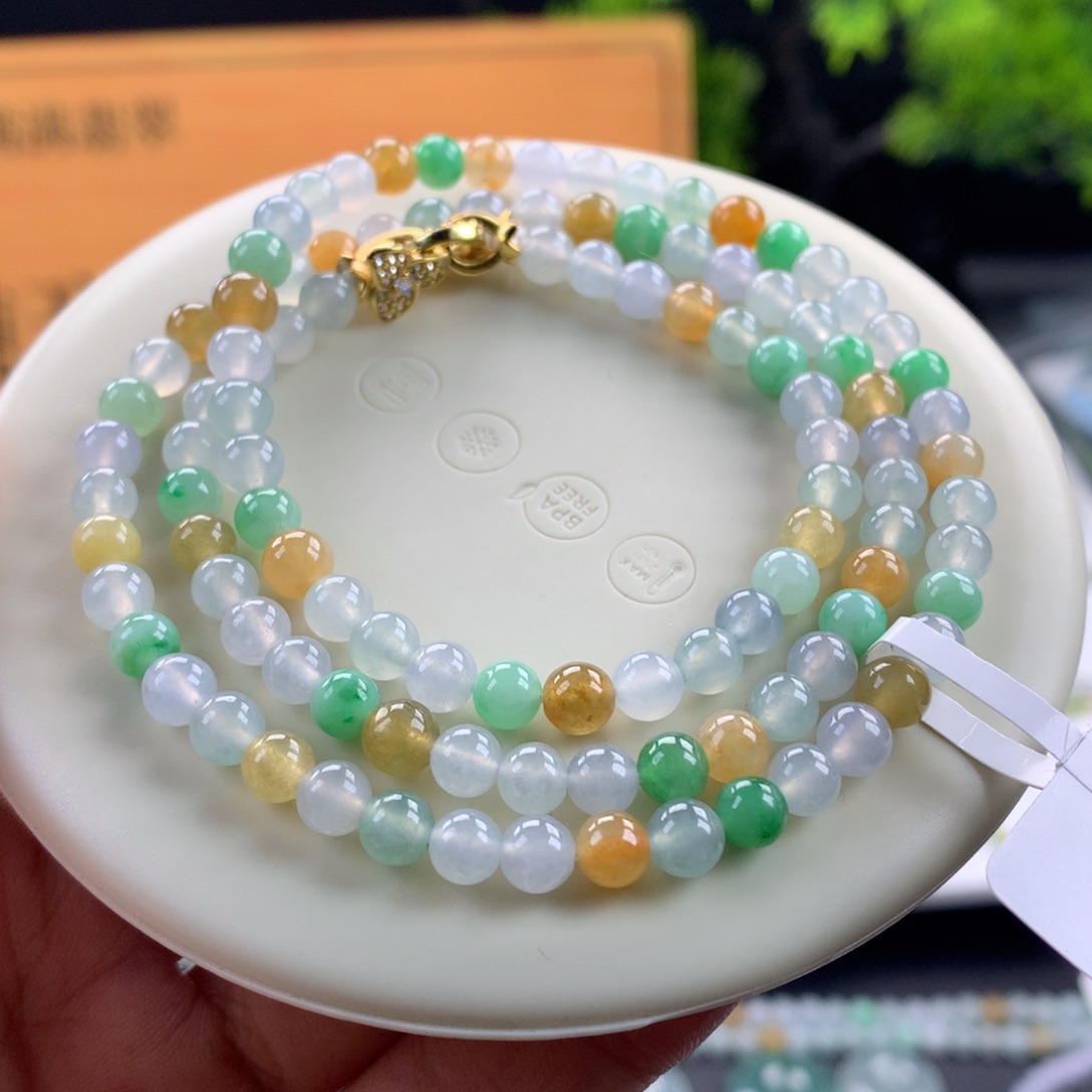 翡翠未镶嵌手链卡5
