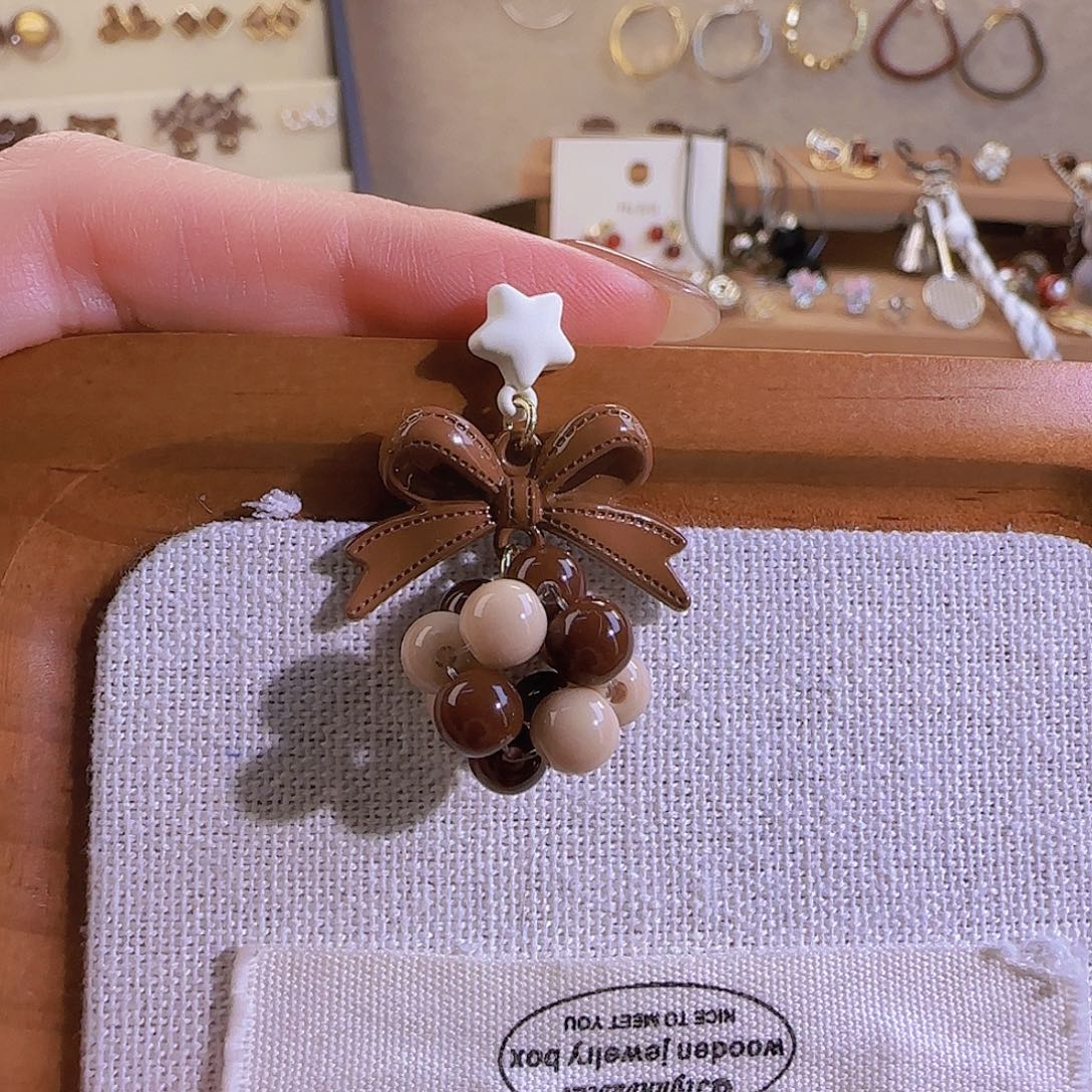 仿珍珠铜合金925银耳钉