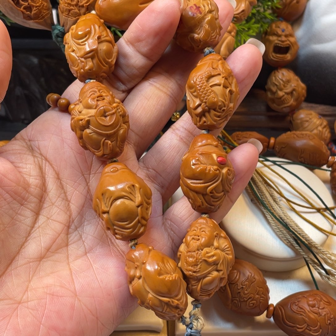 春阳财神橄榄核手串