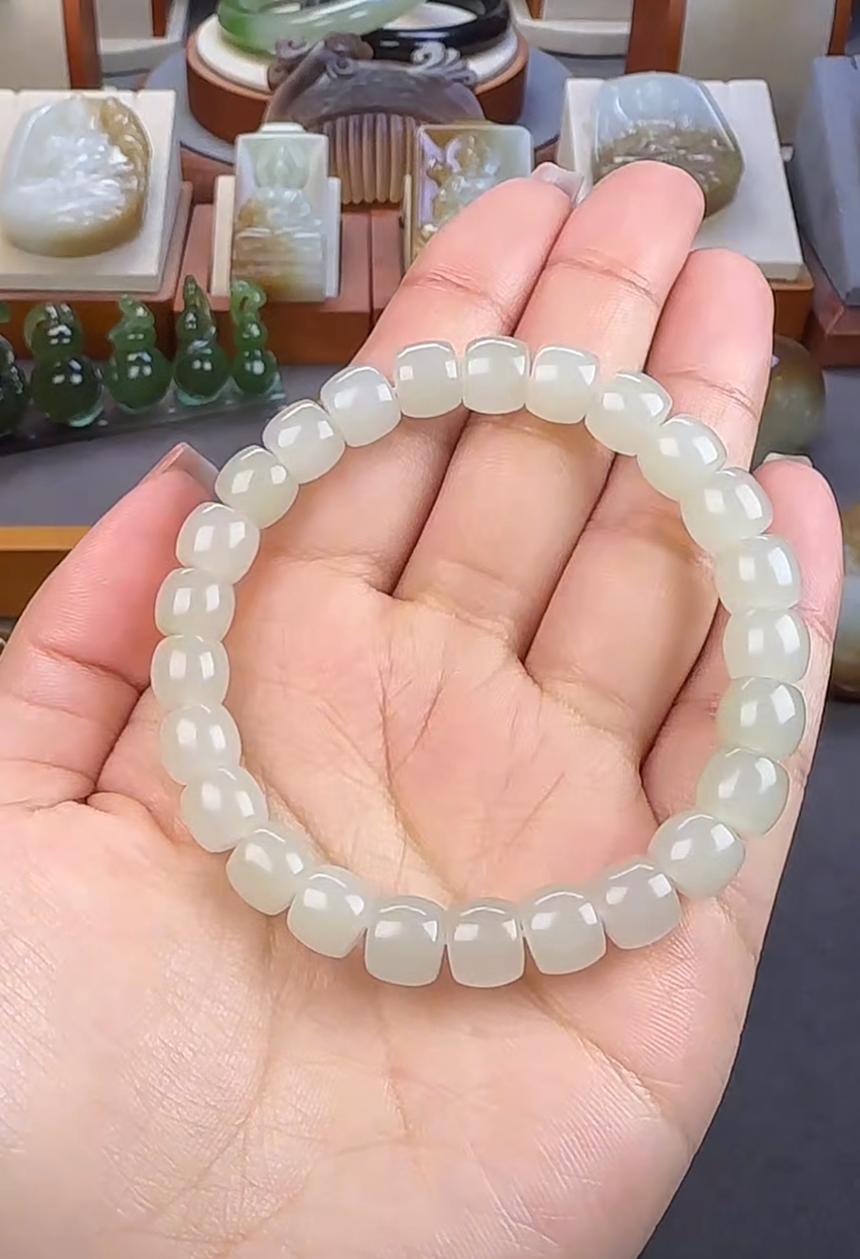 卞玉坊和田玉手串