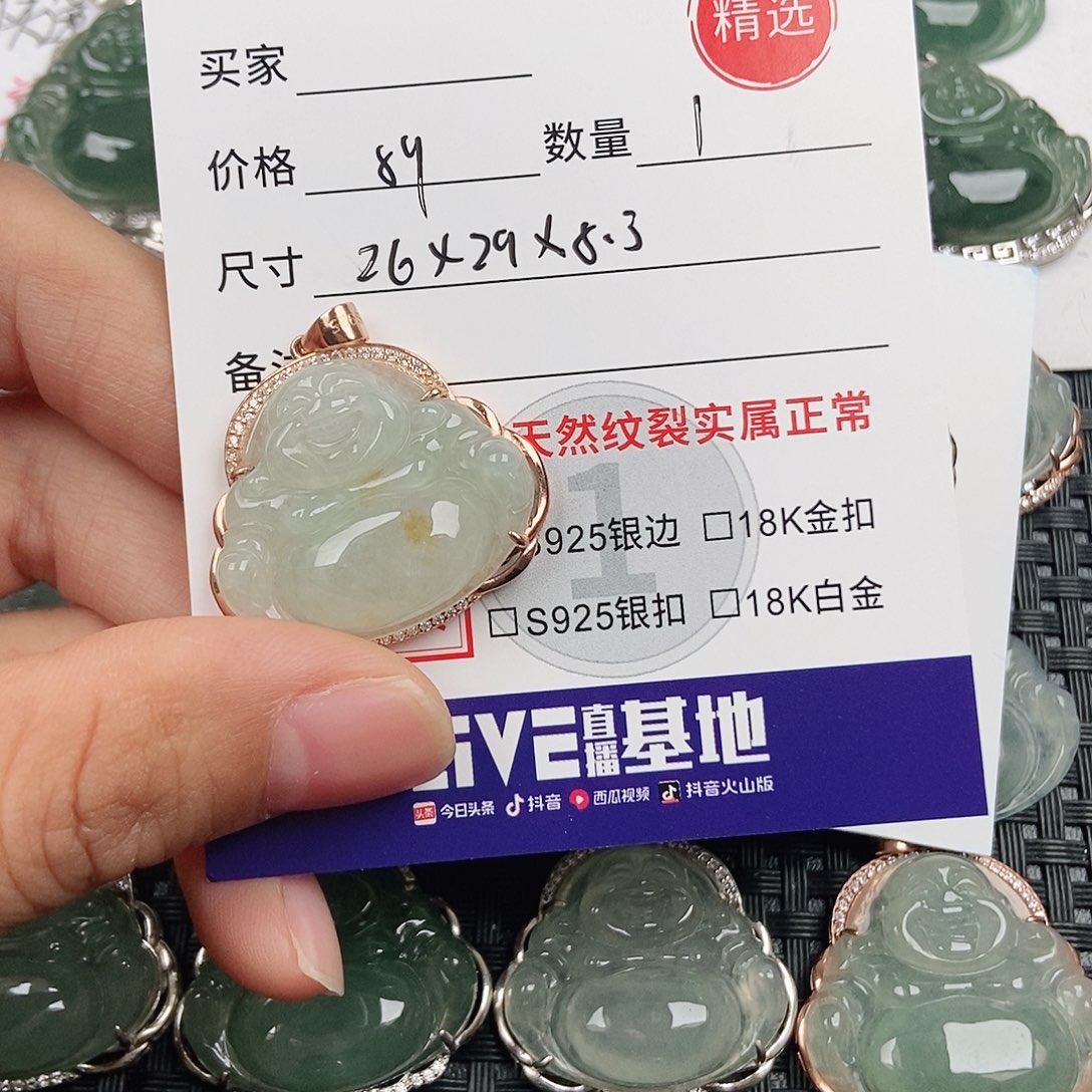 翡翠银S925镶嵌颈饰