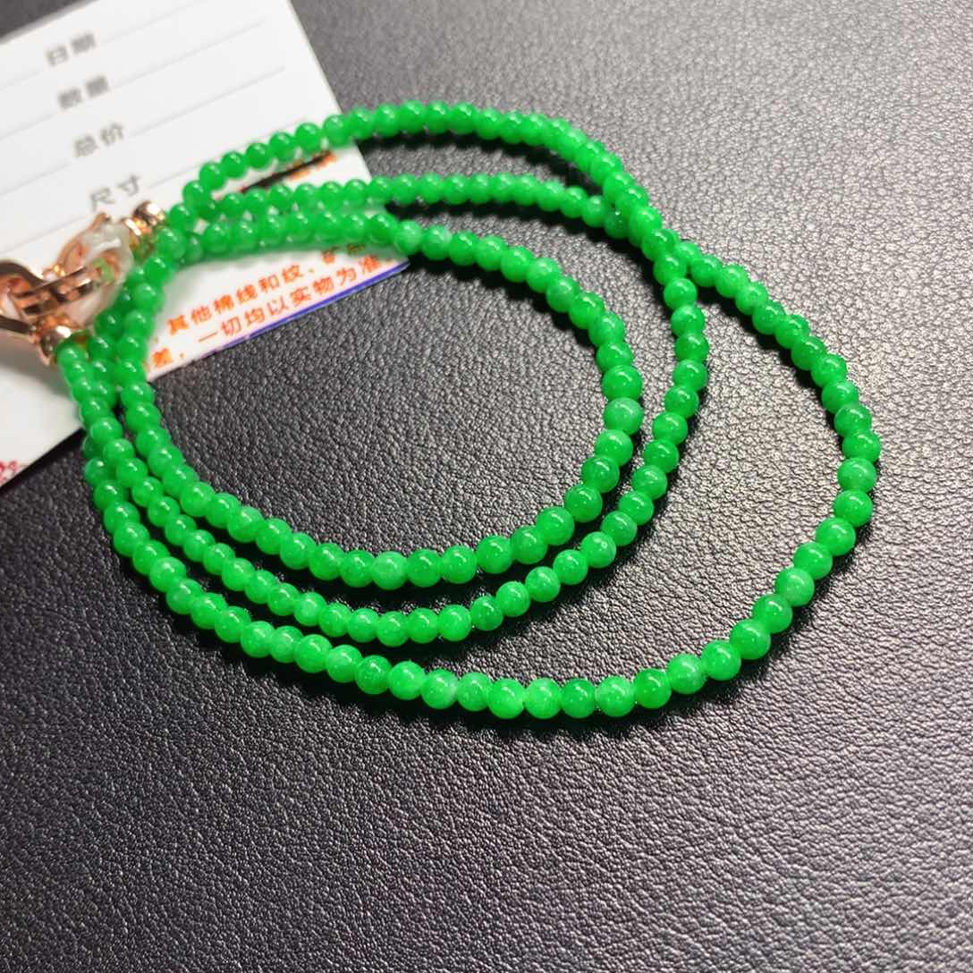 翡翠颈饰未镶嵌项链